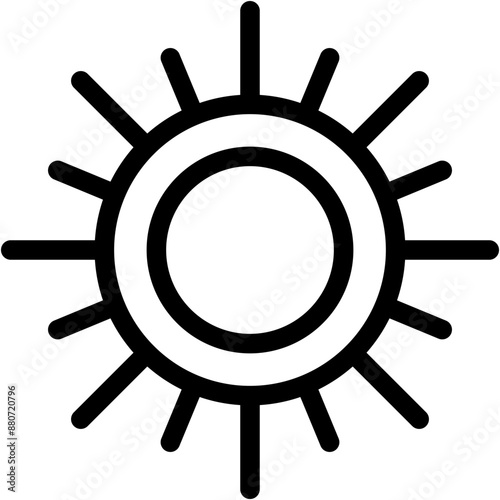 Vector Icon Sun, Sunshine, Weather, Sunny, Sunlight, Summertime