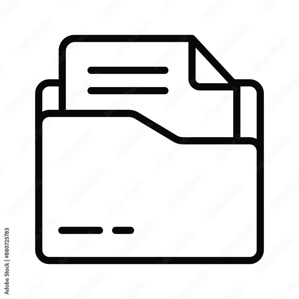 A vectors of files in modern style, trendy icon of folders A vectors of files in modern style, trendy icon of folders