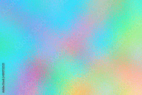 Trendy holographic iridescent foil texture for design. Rainbow shine background, metal effect.