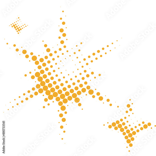 Wallpaper Mural Halftone Sparkle Shape Torontodigital.ca