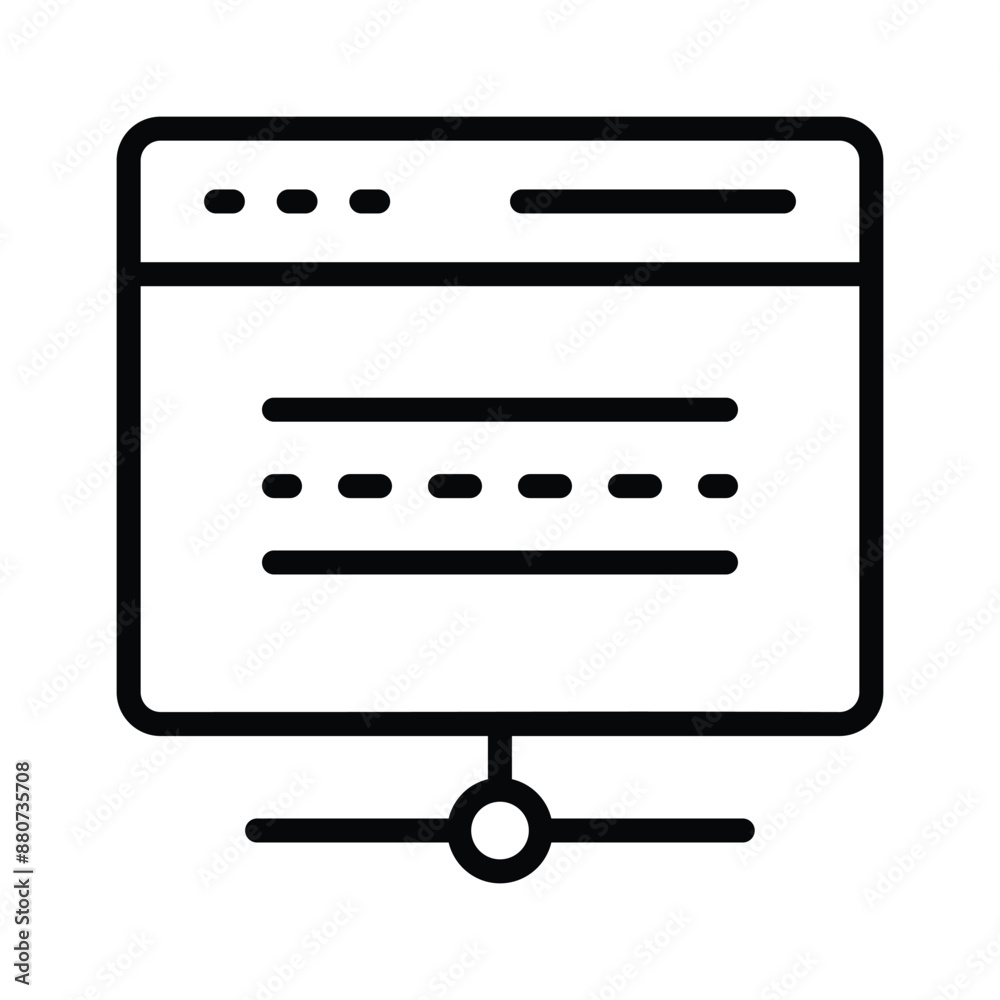 Trendy icon of web hosting in editable design style Trendy icon of web hosting in editable design style