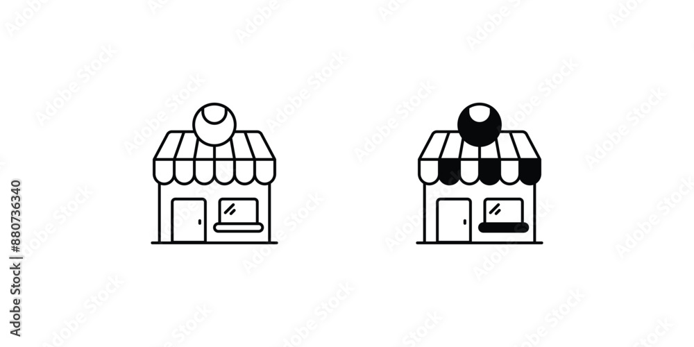 sports shop set icon with white background vector stock illustration sports shop set icon with white background vector stock illustration