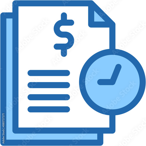 Vector Icon project, document, project plan, business plan, transaction history