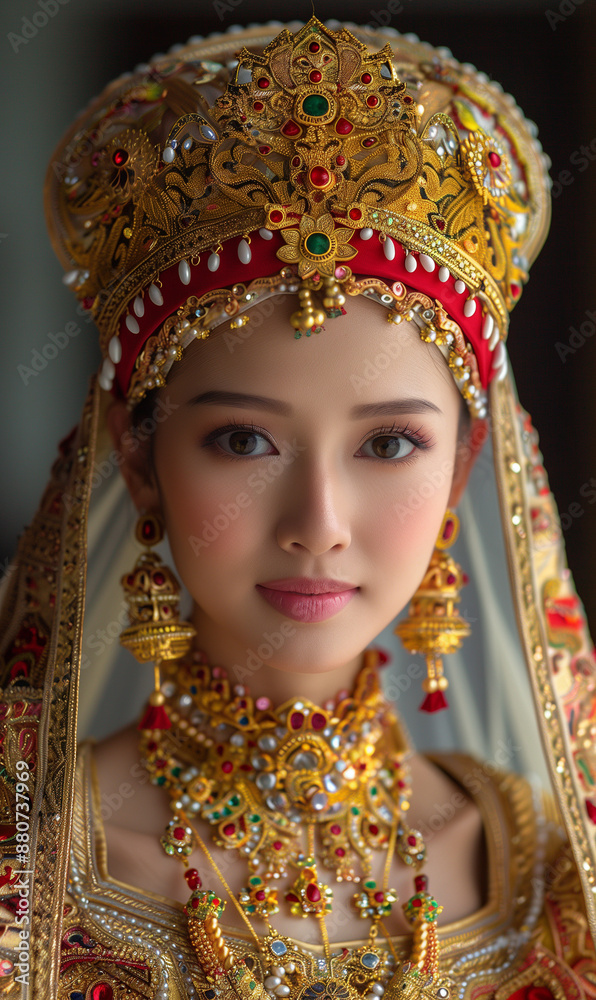 woman in Brunei Traditional Dress woman in Brunei Traditional Dress