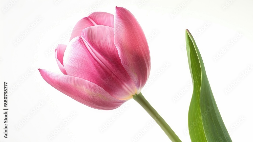Pink tulip isolated on white background Pink tulip isolated on white background