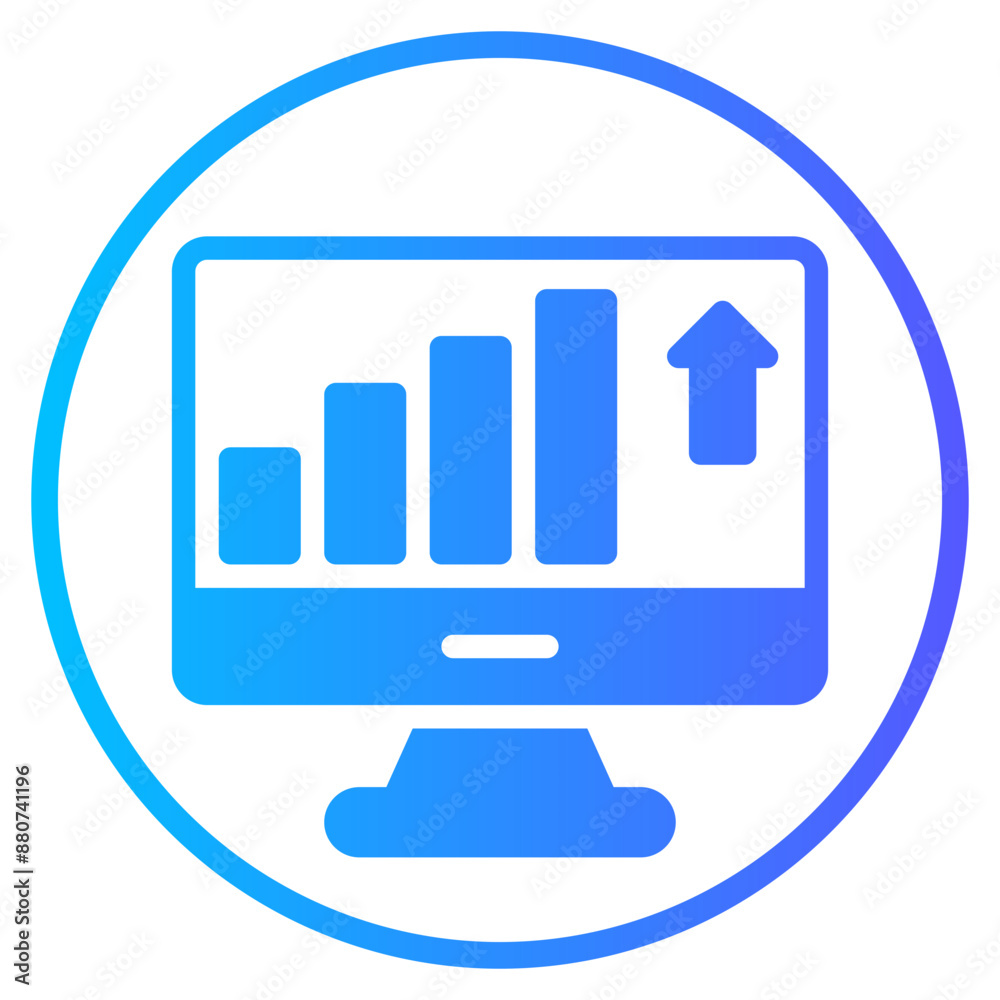 metrics gradient icon metrics gradient icon