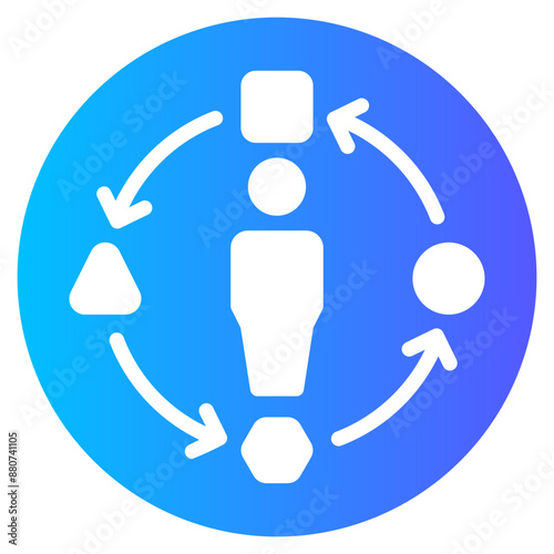 skills gradient icon