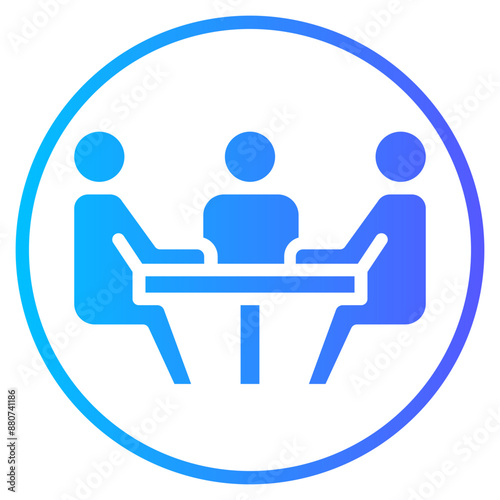 meeting gradient icon
