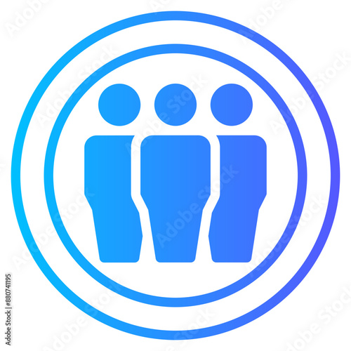 partnership gradient icon