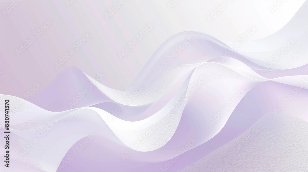 Obraz premium Abstract White and Purple Wavy Lines Digital Background