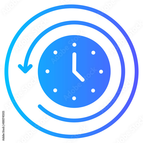 reduce time gradient icon
