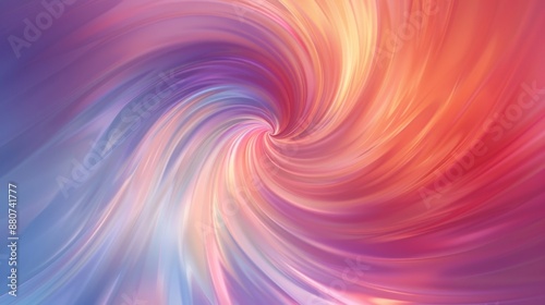 Wallpaper Mural Abstract Swirling Pattern in Pink, Orange, and Blue Hues Torontodigital.ca
