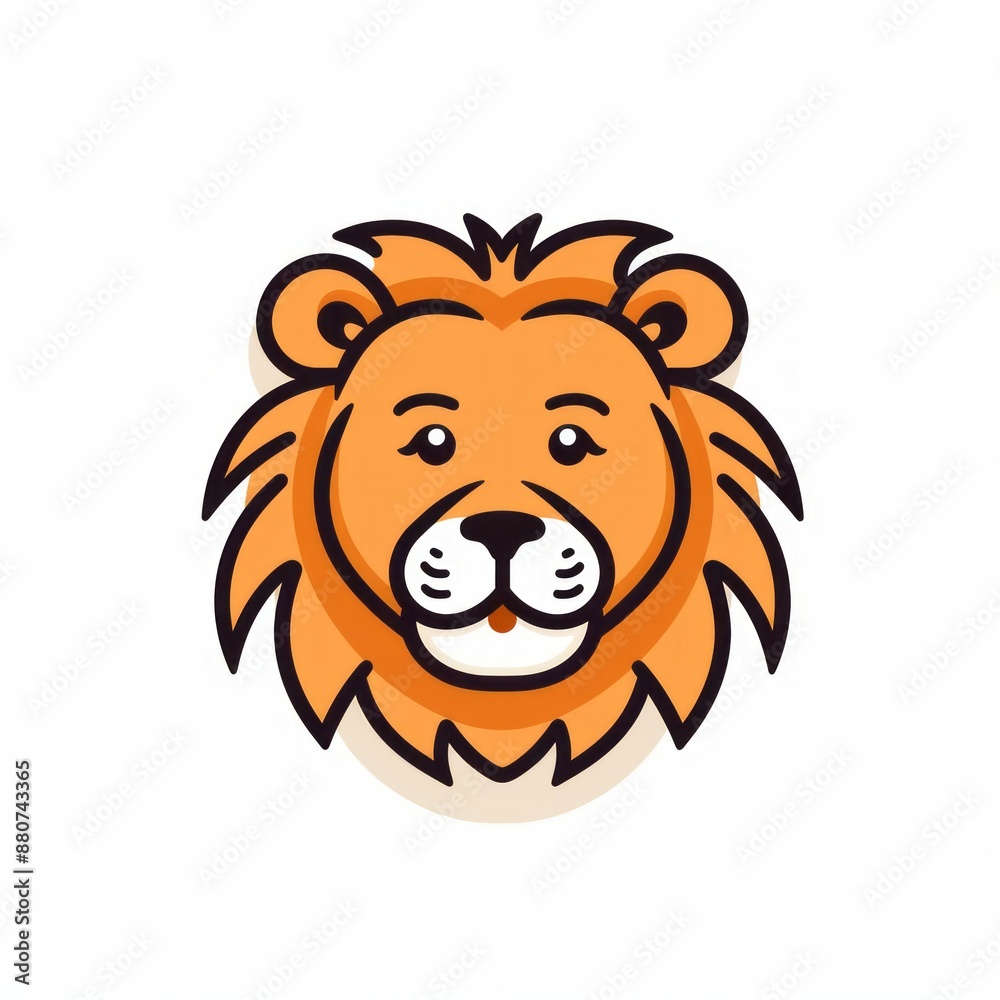 Animal icon on a white background Created with Generative AI technology Animal icon on a white background Created with Generative AI technology