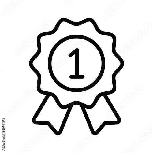 Flat vector of star badge, modern icon of quality badge in editable style