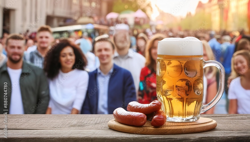 Oktoberfest Celebration: Beer and Sausage Oktoberfest Celebration: Beer and Sausage