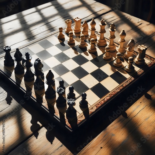 chess pieces on a chessboard