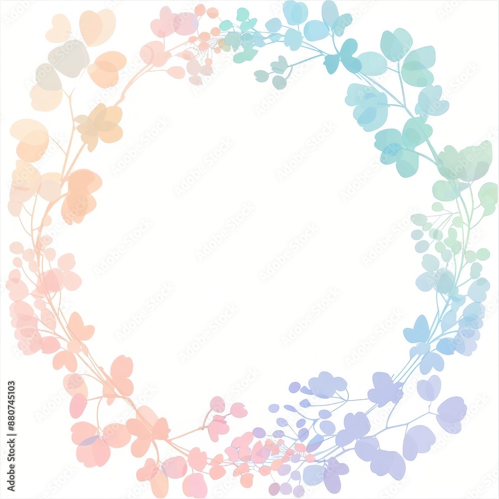 Watercolor style various frame clipart cartoon flowers pastel Watercolor style various frame clipart cartoon flowers pastel