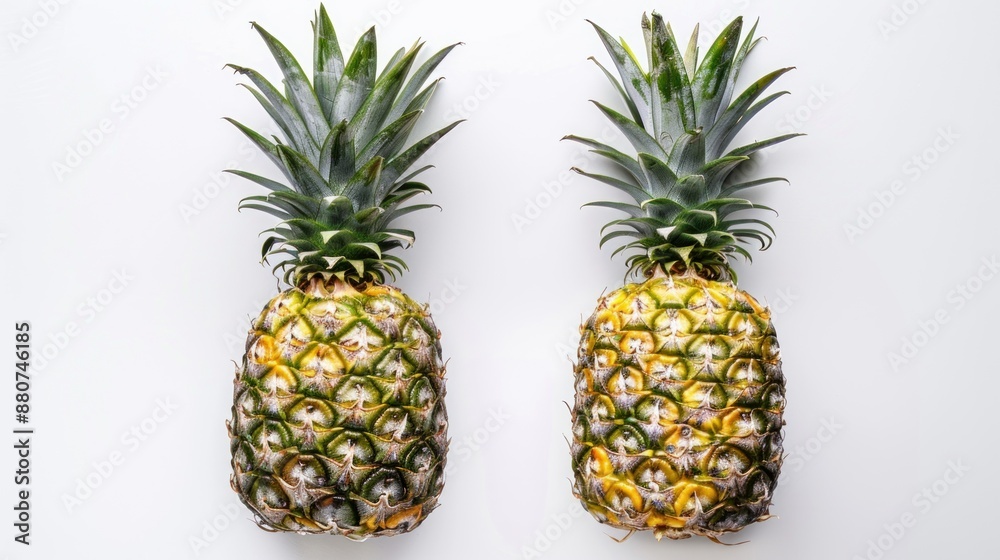 Fototapeta premium Pineapple fruit on white background