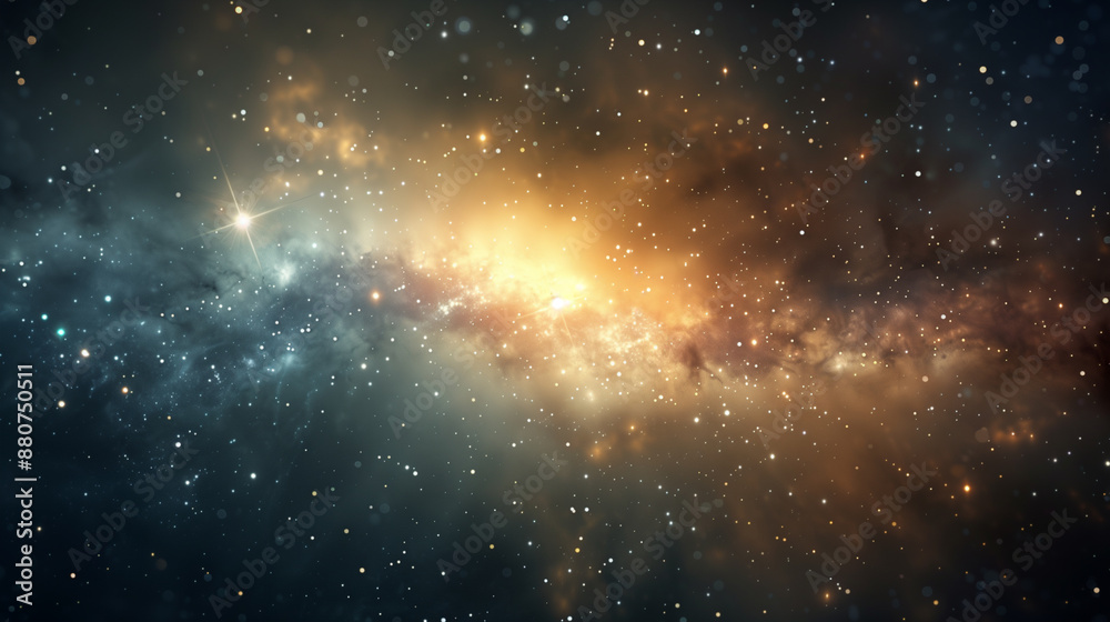 Fototapeta premium Nebula in deep space with stars