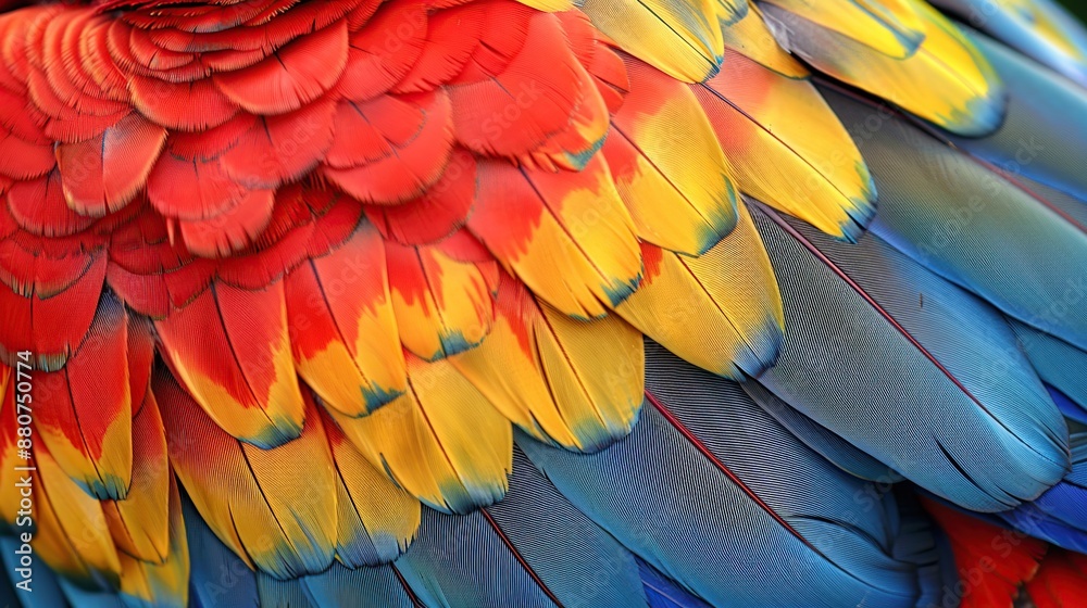 Vibrant Macaw Feathers Vibrant Macaw Feathers
