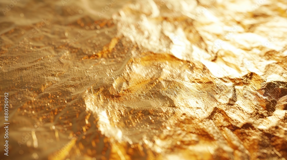 Shiny texture on gold paper Shiny texture on gold paper