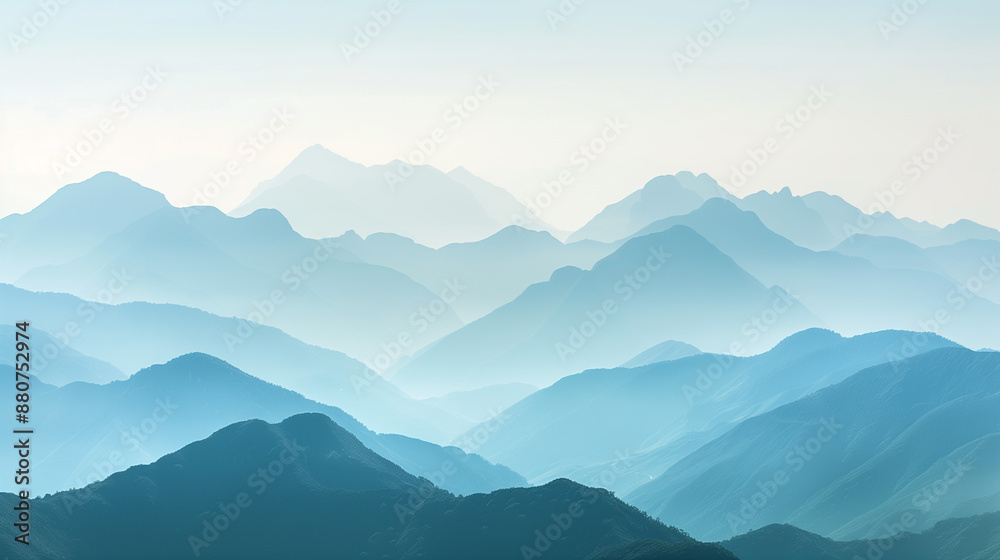 Silhouette of mountains