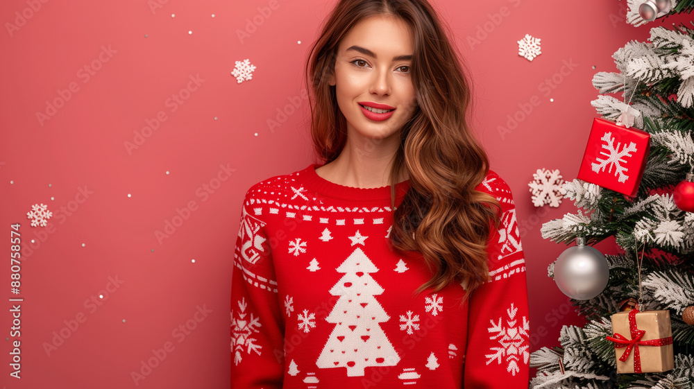 christmas girl with gift christmas girl with gift