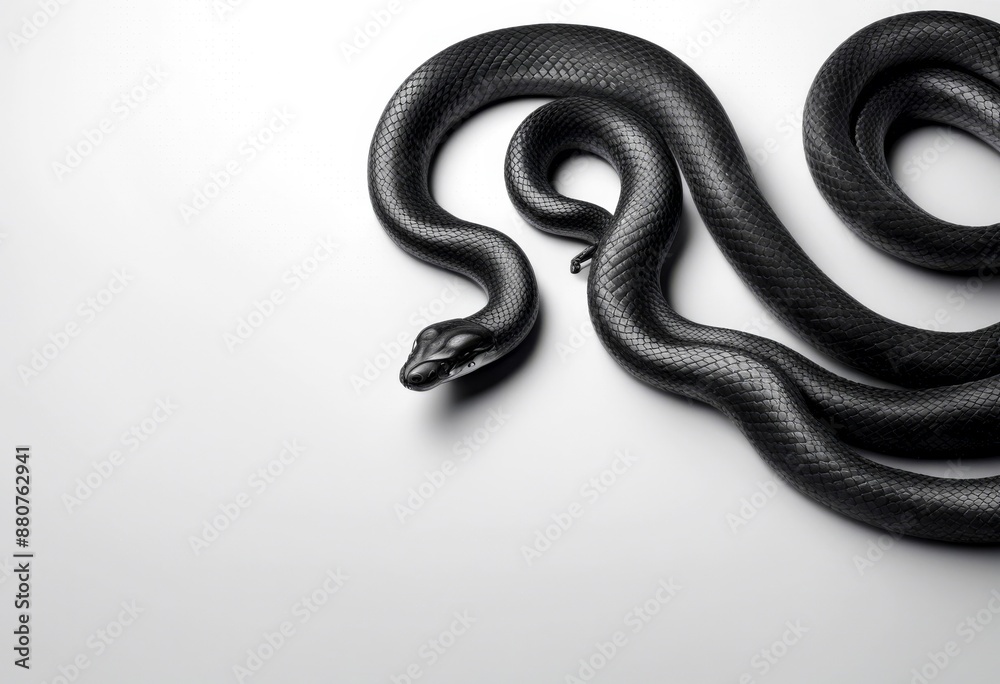 snake olated scale 3d topview reptile view background black white fantasy top skin crawling illustration snake olated scale 3d topview reptile view background black white fantasy top skin crawling illustration