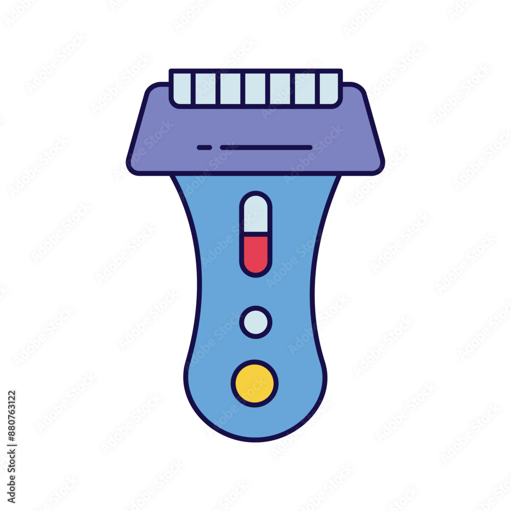 Obraz premium electric shaver color line icon with white background vector stock illustration