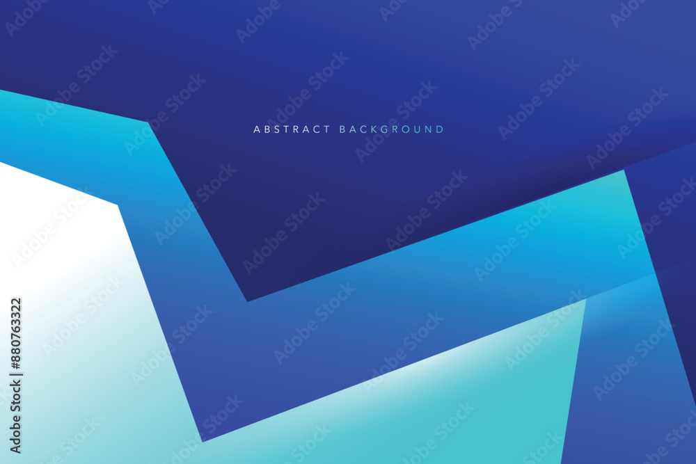 Abstract light and dark blue color gradient background. Modern minimalistic vector and geometric design template