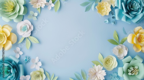 The paper flower arrangement