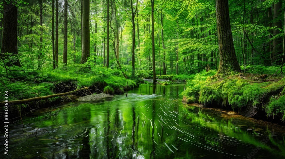 Tranquil Forest Stream. Tranquil Forest Stream.