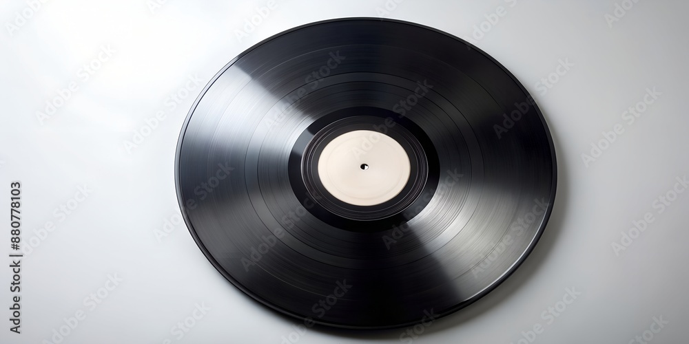 Obraz premium Schallplatte Vinyl Schellack Vinylscheibe Scheibe Platte Generative AI