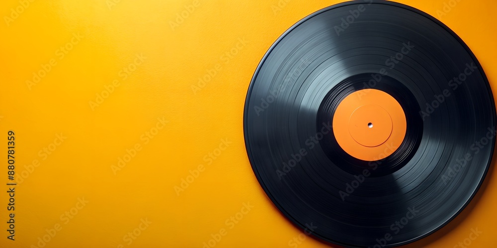 Fototapeta premium Schallplatte Vinyl Schellack Vinylscheibe Scheibe Platte Generative By AI