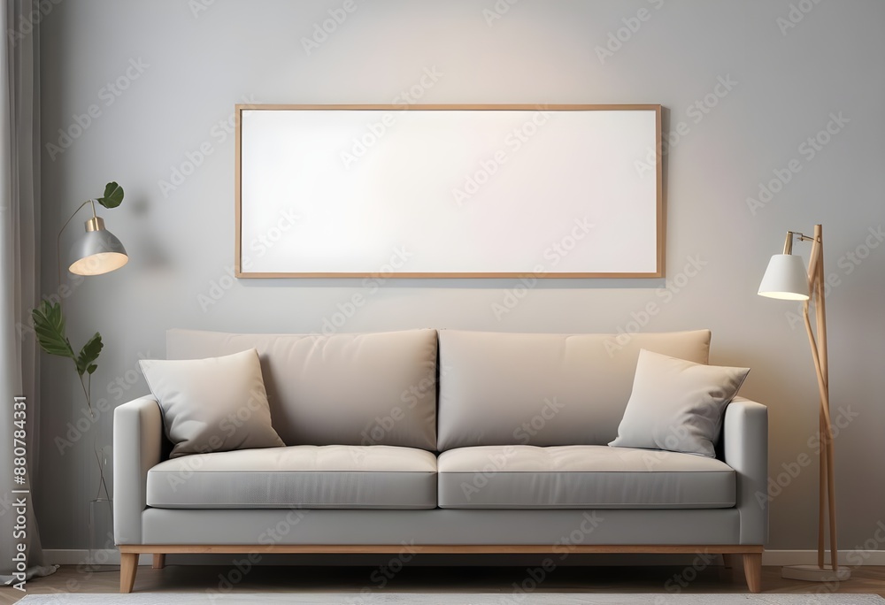 Frame mockup, ISO A paper size. Bedroom poster mockup. Modern interior design. Living room Interior mockup with house background. 3D render Frame mockup, ISO A paper size. Bedroom poster mockup. Modern interior design. Living room Interior mockup with house background. 3D render