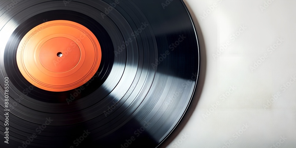 Fototapeta premium Schallplatte Vinyl Schellack Vinylscheibe Scheibe Platte Generative By AI