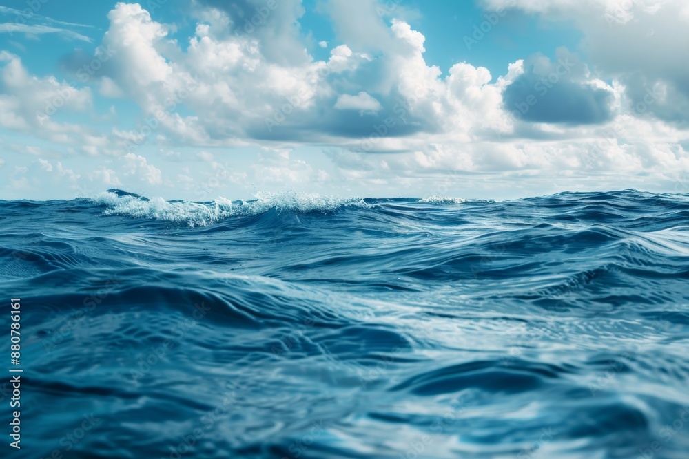 Beautiful seascape against cloudy sky Beautiful seascape against cloudy sky