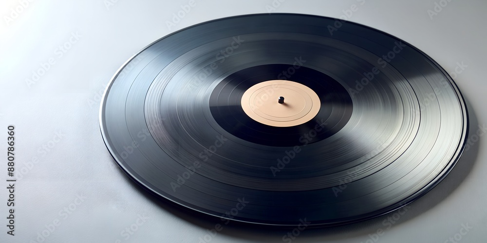 Obraz premium Schallplatte Vinyl Schellack Vinylscheibe Scheibe Platte AI Generative