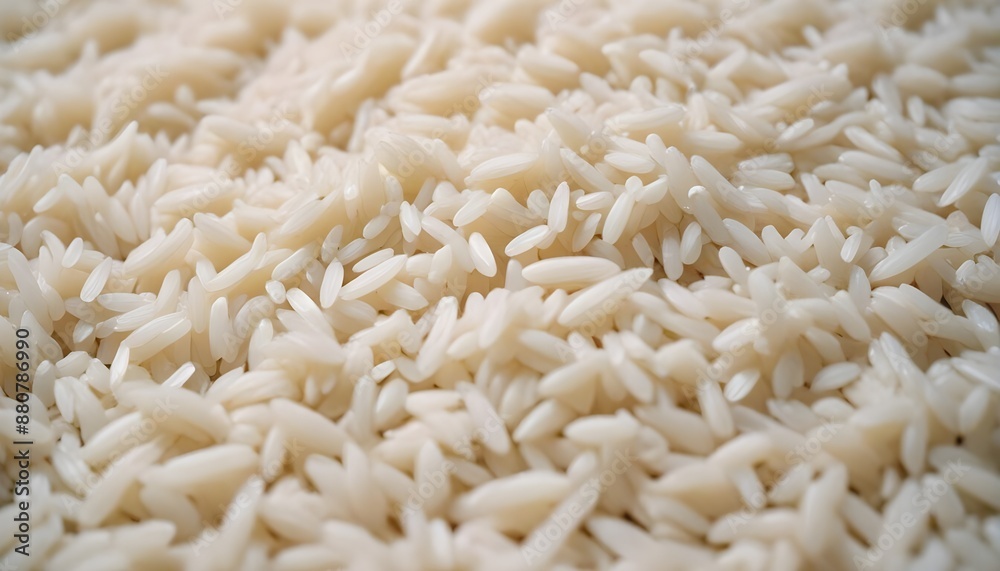 A close up of fresh tasty cooked white rice background A close up of fresh tasty cooked white rice background