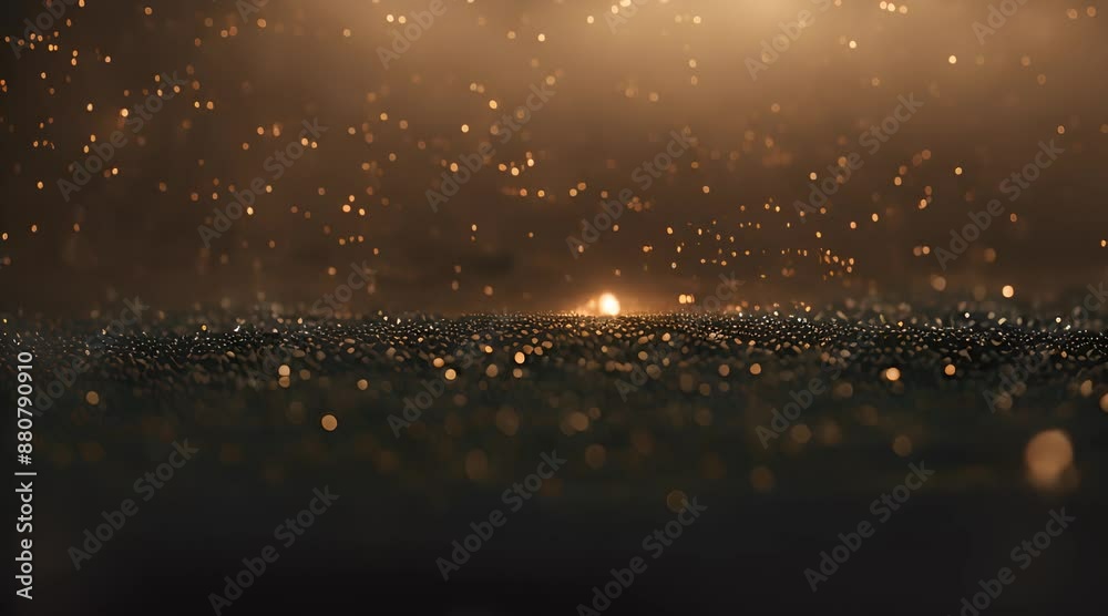 Kleine schwebende Staubpartikel mit Licht Effekt