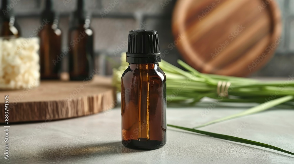 Invigorating lemongrass essential oil for refreshing and revitalizing your senses in amber dropper bottles Invigorating lemongrass essential oil for refreshing and revitalizing your senses in amber dropper bottles