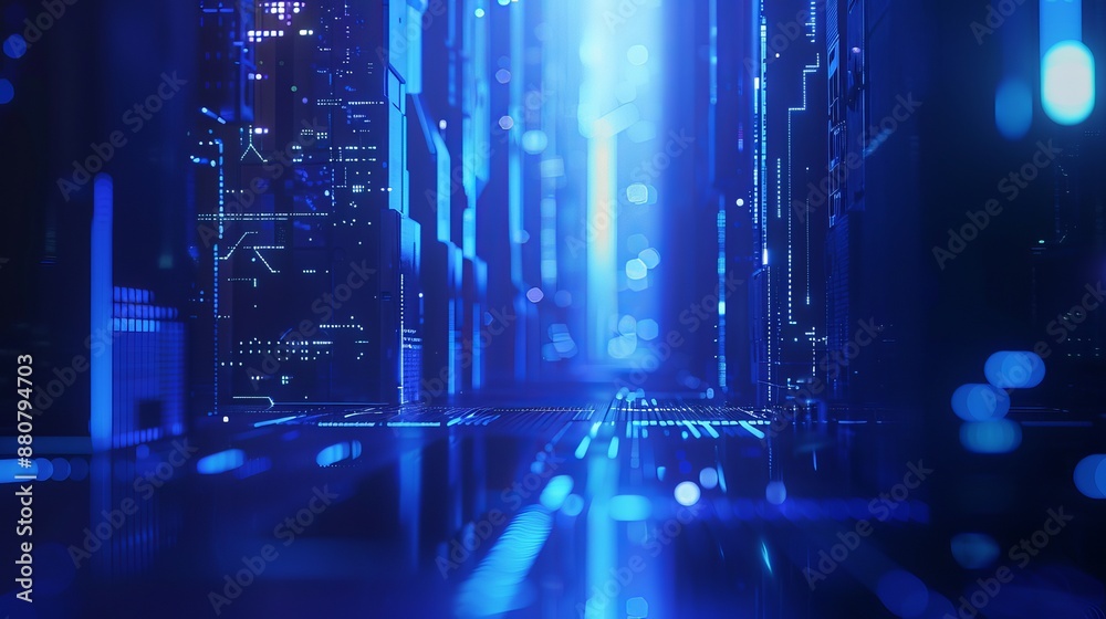 Obraz premium Cloud Computing and 5G: High-Speed Internet for Smart Cities