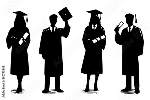 Graduate silhouette