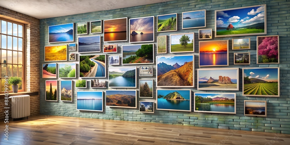 A picture on a wall informative Vibrant engaging Generative AI A picture on a wall informative Vibrant engaging Generative AI