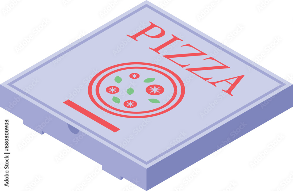 Closed cardboard pizza box is waiting to be opened for dinner with friends or family Closed cardboard pizza box is waiting to be opened for dinner with friends or family