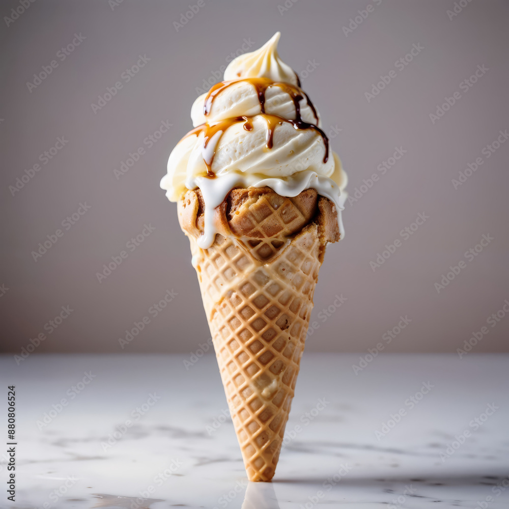 Delicious ice cream suitable for advertising Delicious ice cream suitable for advertising
