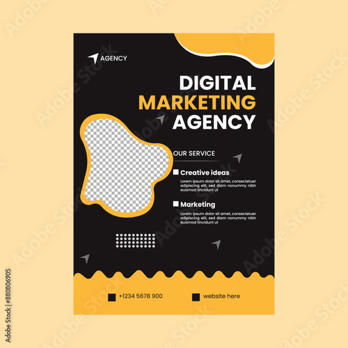 Digital marketing agency flyer design