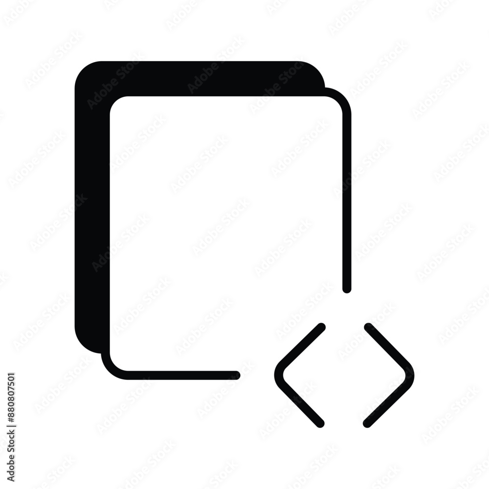 coding programming code file icon on white background coding programming code file icon on white background