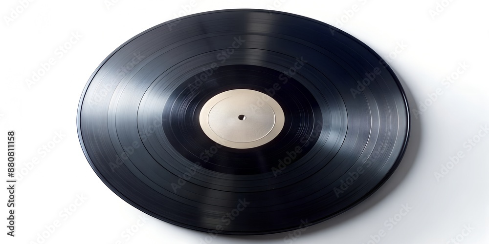 Obraz premium Schallplatte Vinyl Schellack Vinylscheibe Scheibe Platte AI-Generated Content