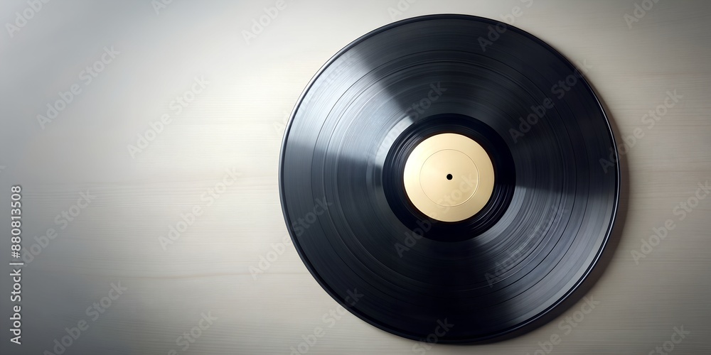 Fototapeta premium Schallplatte Vinyl Schellack Vinylscheibe Scheibe Platte AI-Created Content